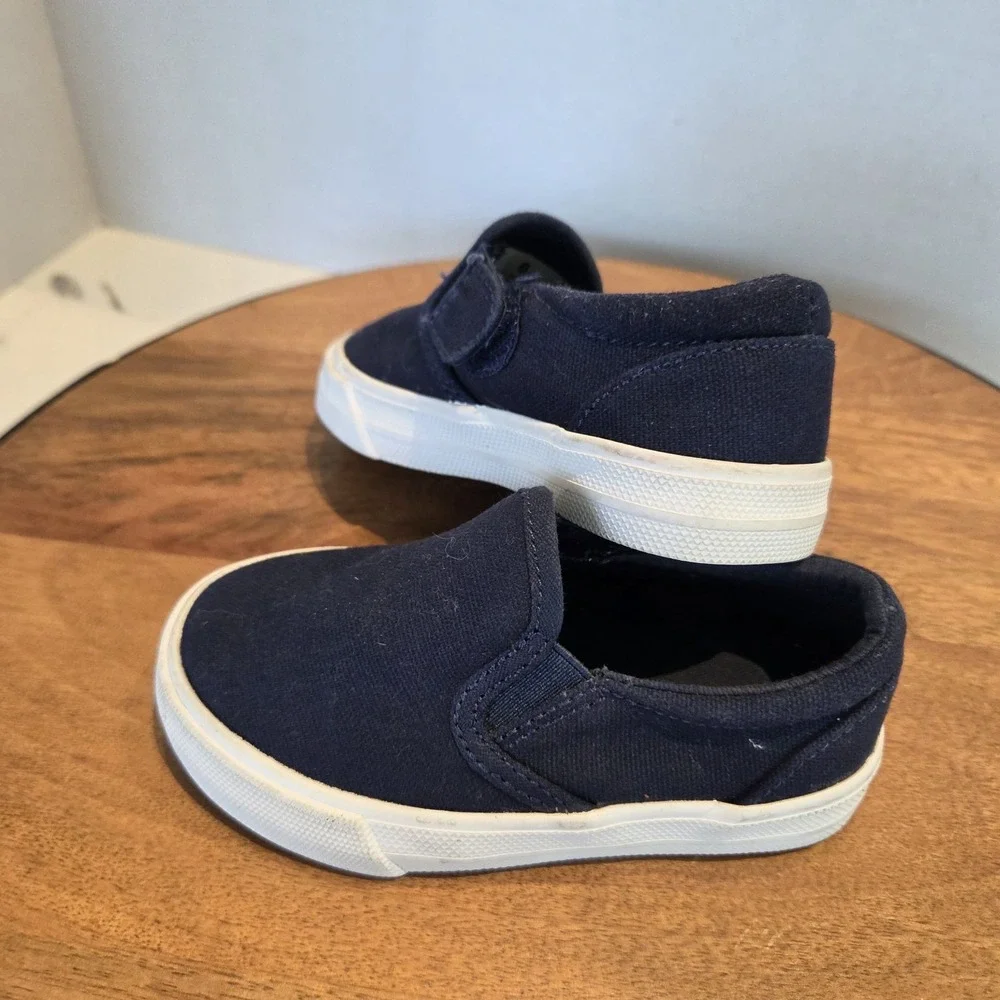 The Children's Place Boys Navy Tidal Slip On‎ Sneaker Shoes Size 6